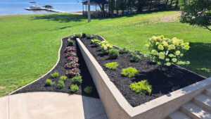 Residential Trufant Japanese garden landscape design six lakes michigan